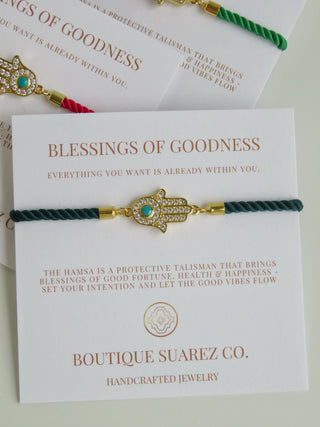 Sacred Blessings - Hamsa Evil Eye Bracelet