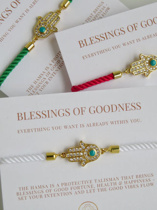Sacred Blessings - Hamsa Evil Eye Bracelet