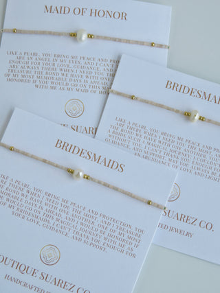 Bridesmaids & Maid of Honor - Pearl Bracelet