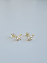 Load image into Gallery viewer, Diamond Butterfly Earrings