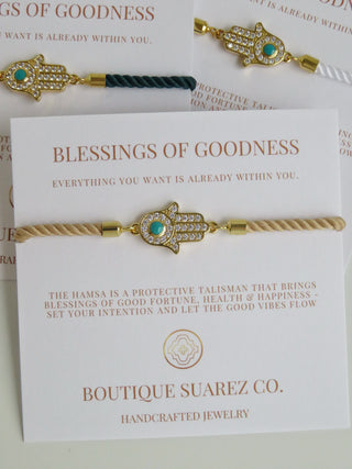 Sacred Blessings - Hamsa Evil Eye Bracelet