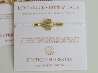 Love and Luck - Clover Bracelet