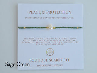 Manifest Peace - Pearl Bracelet