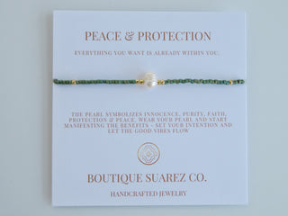 Manifest Peace - Pearl Bracelet