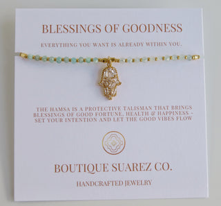 Divine Blessings - Kira Hamsa Bracelet