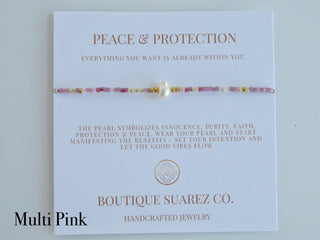 Manifest Peace - Pearl Bracelet