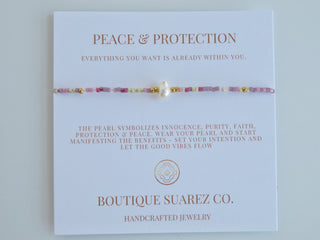 Manifest Peace - Pearl Bracelet