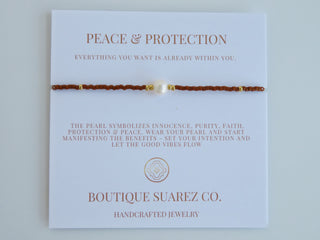 Manifest Peace - Pearl Bracelet