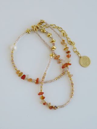 Love Intention - Rose Quartz Wrap Bracelet - Necklace