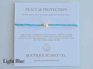 Manifest Peace - Pearl Bracelet