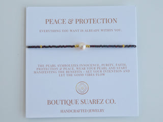 Manifest Peace - Pearl Bracelet