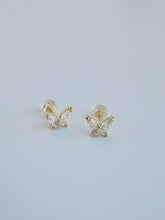 Load image into Gallery viewer, Diamond Butterfly Earrings