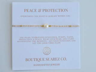 Manifest Peace - Pearl Bracelet