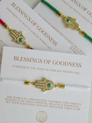 Sacred Blessings - Hamsa Evil Eye Bracelet