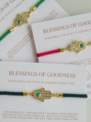 Sacred Blessings - Hamsa Evil Eye Bracelet