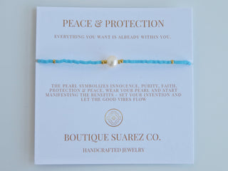 Manifest Peace - Pearl Bracelet