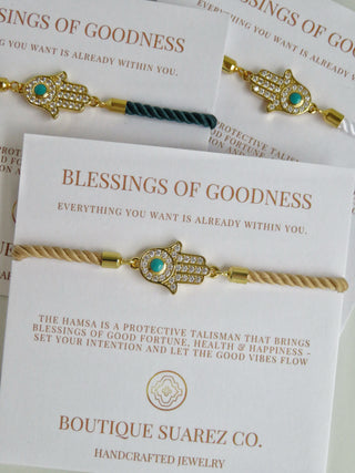 Sacred Blessings - Hamsa Evil Eye Bracelet