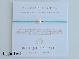 Manifest Peace - Pearl Bracelet