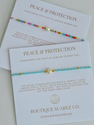 Manifest Peace - Pearl Bracelet