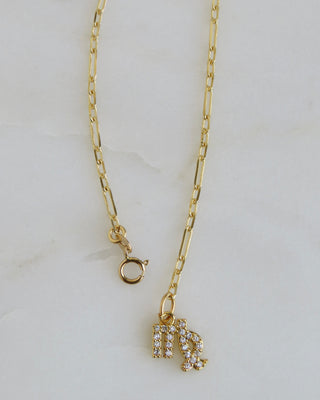 Diamond Zodiac Ankle Bracelet