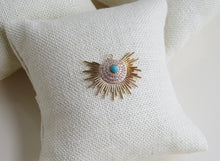 Load image into Gallery viewer, Turquoise Sunburst Charm