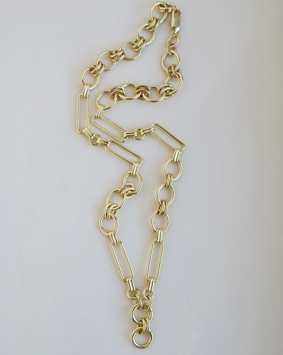 Louvre Extension Link Chain Necklace - add your own pendant