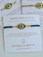 Load image into Gallery viewer, Beatrice Florette Evil Eye Bracelet - Protection &amp; Luck