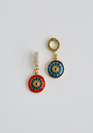Evil Eye Web Charm on Diamond Clasp