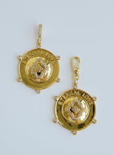 Load image into Gallery viewer, Eternal Love Hinged Clasp Medallion - 14k Gold Plated - trademark design