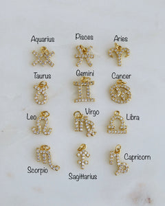 Personalized Zodiac Necklace - Figaro Link