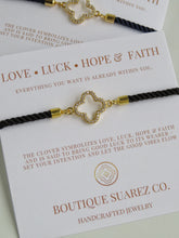 Load image into Gallery viewer, Beatrice Clover Bracelet - Love • Luck • Hope &amp; Faith