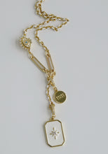 Load image into Gallery viewer, Blanc Lariat Charm Holder Necklace