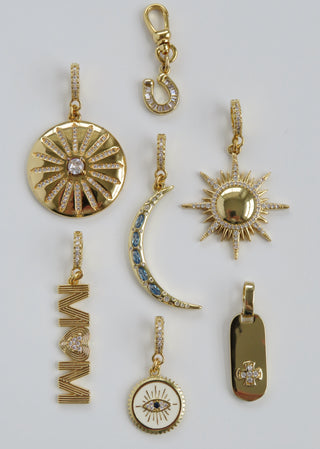 Hilda Evil Eye Charm on Diamond Clasp