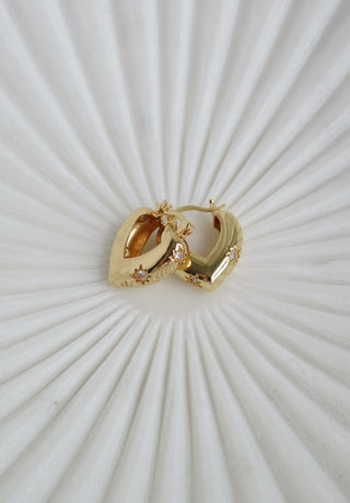 Celestial V Shaped Domed Hoops