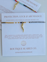 Load image into Gallery viewer, Abigail Cornicello  Bracelet - Protection. Luck &amp; Abundance - Black, White &amp; Gold