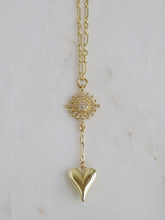 Load image into Gallery viewer, Diamond Sun Heart Extension Necklace - Life &amp; Love