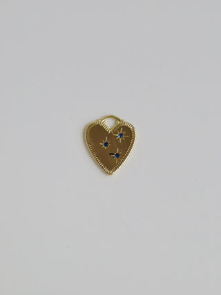 Diamond Star Heart Charm