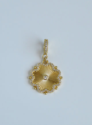 Diamond Flower - Hinged Clasp Charm