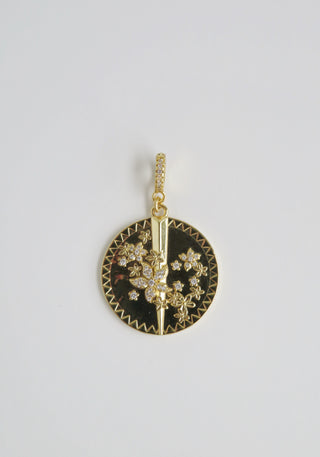 Renew & Thrive Charm on Diamond Hinged Clasp - Flower