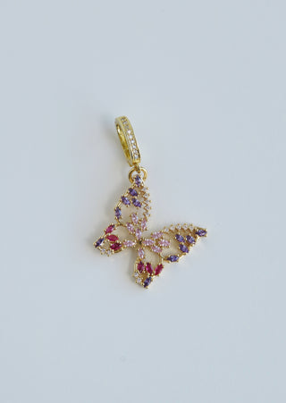 Lavender Butterfly Pendant - Clasp Charm