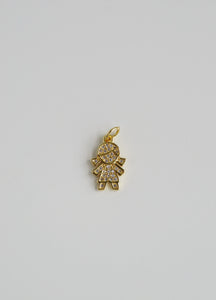 Pave Diamond Boy & Girl Charm