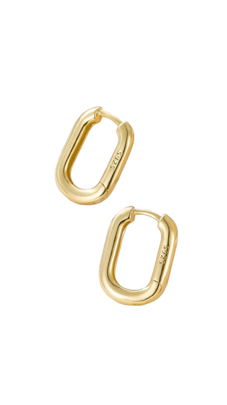 Classic Petite Oval Hoops - Sterling Silver