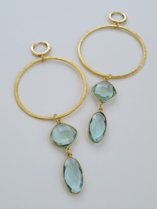 Palm Beach Crystal Hoop Earrings