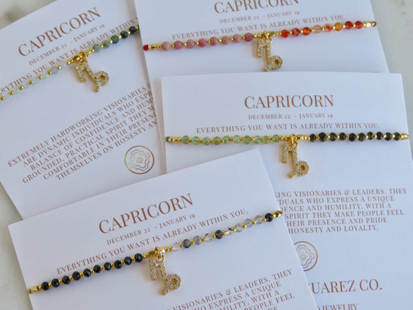Capricorn Zodiac Sign Bracelet – Dulce Encanto