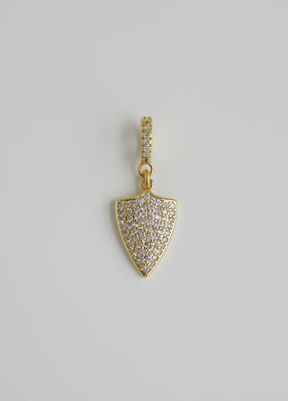 Diamond Shield Charm on Clasp