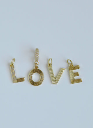 Initial Vibes Charm with Diamond Clasp
