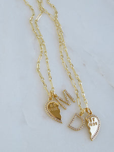 Personalized Best Friend Necklace - Petite Figaro Chain