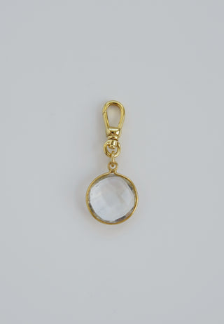 Faceted Crystals on Swivel Clasp