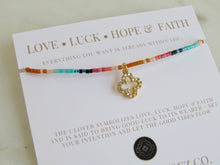 Load image into Gallery viewer, Abigail Clover Bracelet - Love • Luck • Hope &amp; Faith