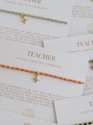 Ashlyn Teacher Bracelet - Guidance, Direction & Inspiration